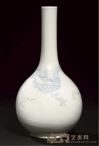 Kangxi A white glazed bottle vase 